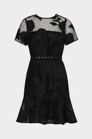 rosie_d_butterfly_embroid_0-1.webp Guest Of Dresses-MILLY Rosie 3D Butterfly Embroidery Dress Black