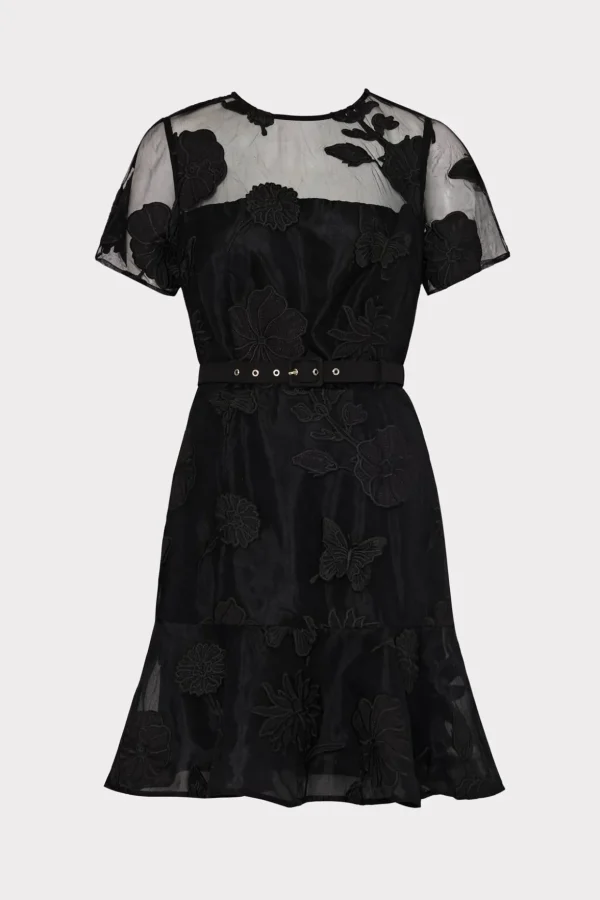 rosie_d_butterfly_embroid_0-1.webp Guest Of Dresses-MILLY Rosie 3D Butterfly Embroidery Dress Black