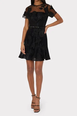 rosie_d_butterfly_embroid_0-2.webp Little Black Dresses-MILLY Rosie 3D Butterfly Embroidery Dress Black