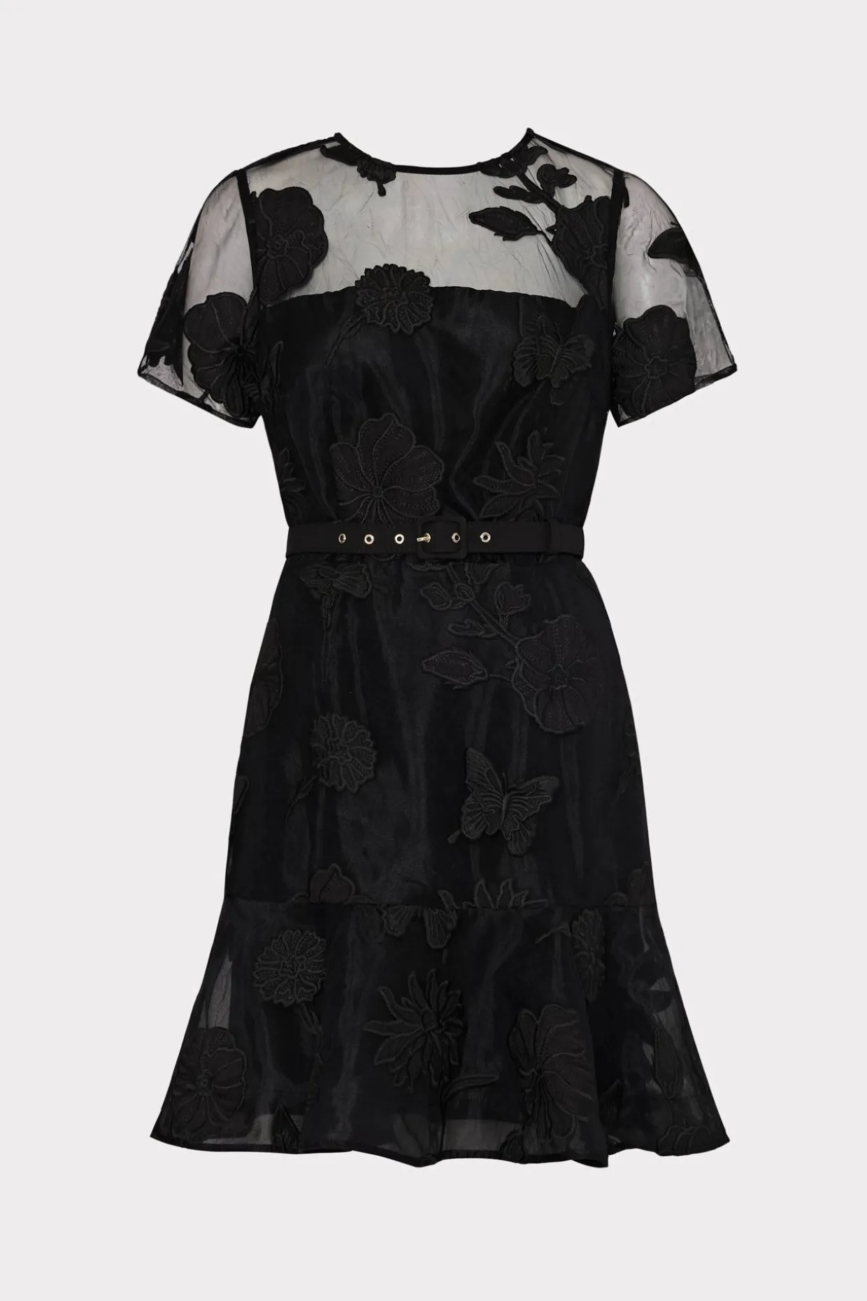 rosie_d_butterfly_embroid_0.webp Jumpsuits & Rompers-MILLY Rosie 3D Butterfly Embroidery Dress Black