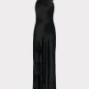 roux_hammered_satin_gown_0.webp Jumpsuits & Rompers-MILLY Roux Hammered Satin Gown Black