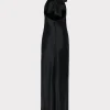 roux_hammered_satin_gown_3.webp Jumpsuits & Rompers-MILLY Roux Hammered Satin Gown Black