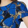 Jumpsuits & Rompers-MILLY Rowen Butterfly Jacquard Dress Blue Multi