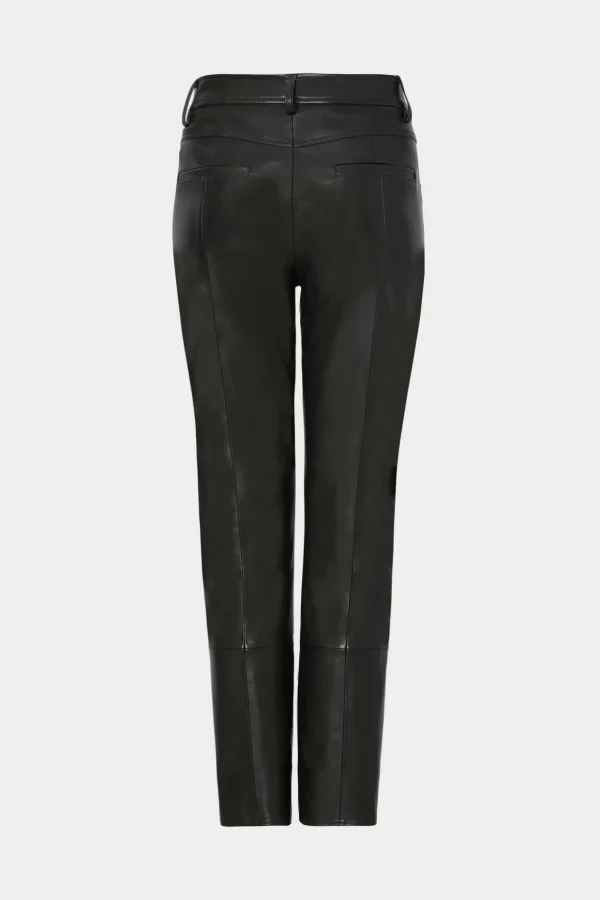 Pants-MILLY Rue Vegan Leather Pants Black