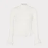 ruffle_knit_mock_neck_0.webp Sweaters & Knits-MILLY Ruffle Knit Mock Neck Ecru