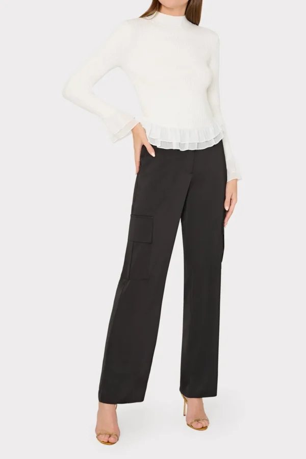 ruffle_knit_mock_neck_1-1.webp Tops-MILLY Ruffle Knit Mock Neck Ecru