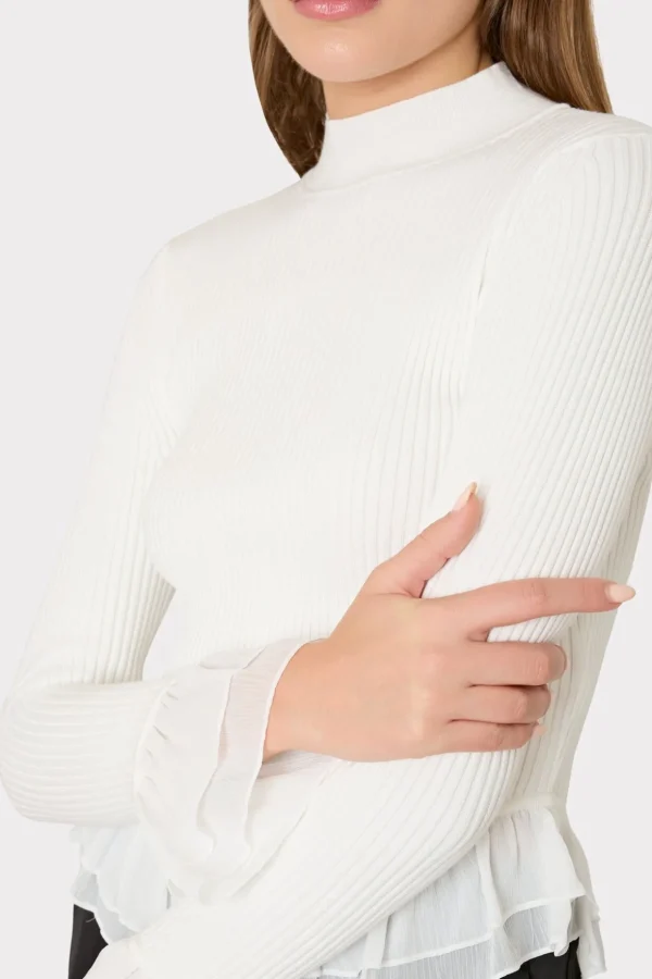 ruffle_knit_mock_neck_2-1.webp Tops-MILLY Ruffle Knit Mock Neck Ecru