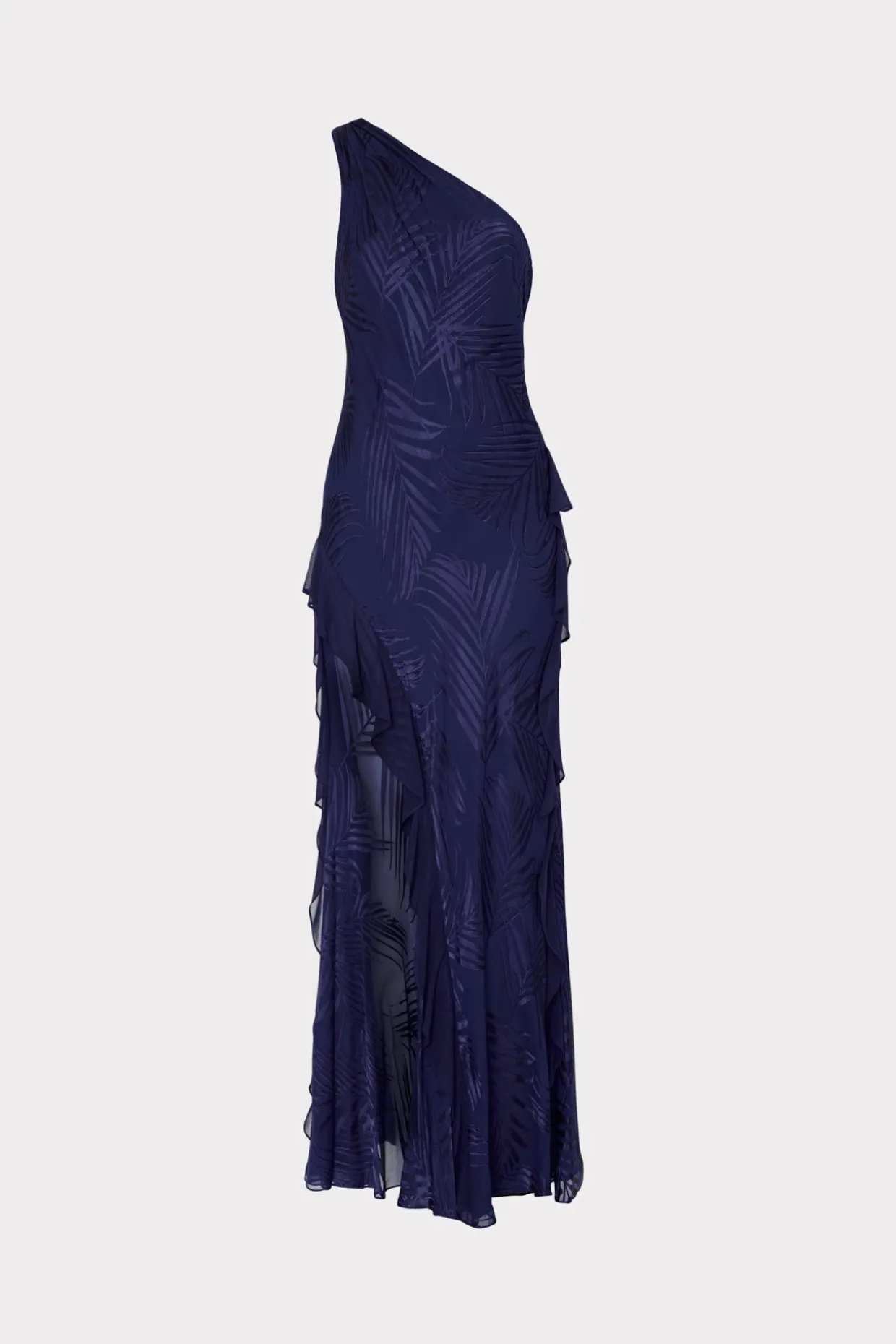 Jumpsuits & Rompers-MILLY Ryanna Chiffon Devore Dress Navy