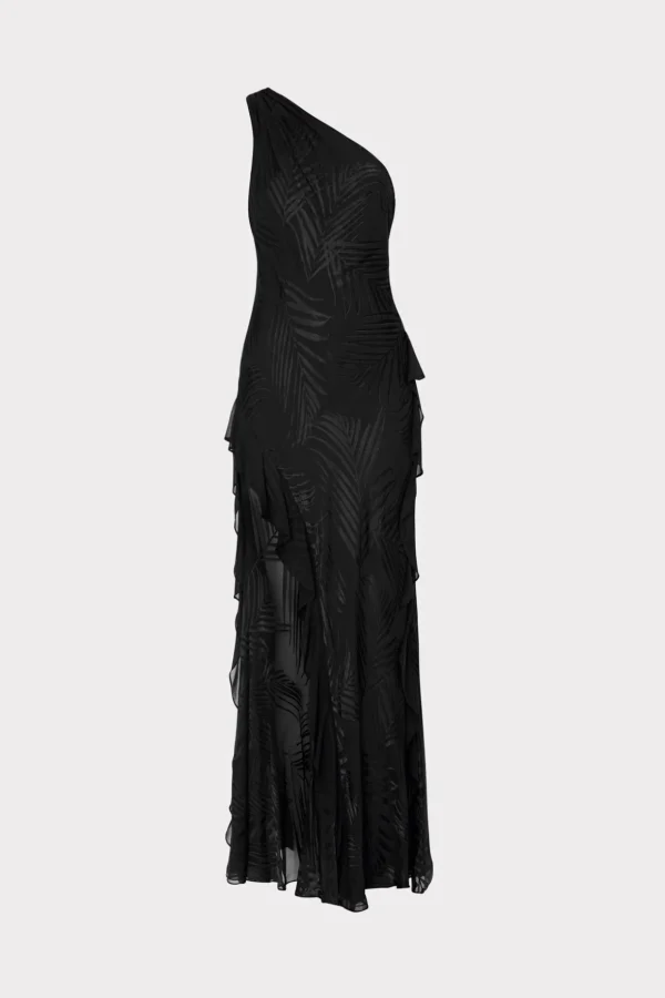 ryanna_chiffon_devore_dre_0-6.webp Little Black Dresses-MILLY Ryanna Chiffon Devore Dress Black