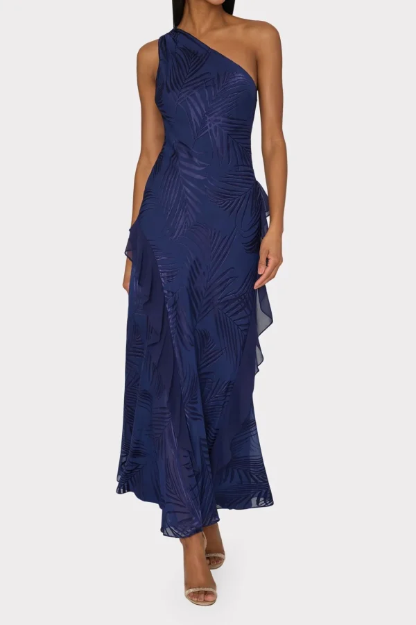 ryanna_chiffon_devore_dre_1-11.webp Maxi Dresses-MILLY Ryanna Chiffon Devore Dress Navy