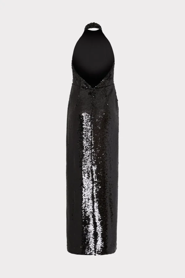 sabine_d_sequins_rosette__1-1.webp Evening Gowns-MILLY Sabine 3D Sequins Rosette Dress Black