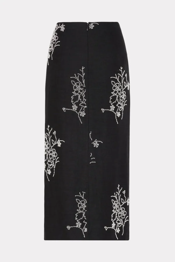 santanna_beaded_embroider_3.webp Jumpsuits & Rompers-MILLY Santanna Beaded Embroidery Skirt Black