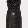 sascha_d_sequins_rosette__0.webp Little Black Dresses-MILLY Sascha 3D Sequins Rosette Dress Black
