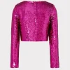 shailyn_d_sequins_top_3.webp Tops-MILLY Shailyn 3D Sequins Top Pink