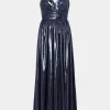 shannon_metallic_dress_0.webp Maxi Dresses-MILLY Shannon Metallic Dress Navy