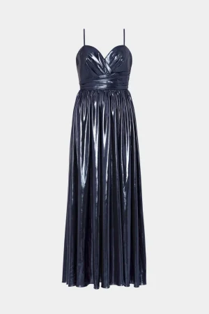 shannon_metallic_dress_0.webp Maxi Dresses-MILLY Shannon Metallic Dress Navy