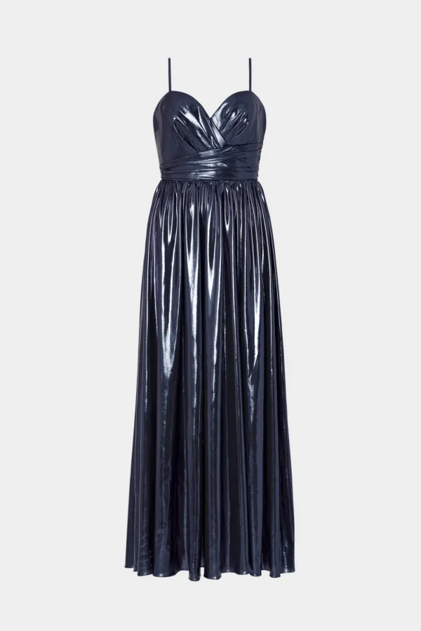 shannon_metallic_dress_0.webp Maxi Dresses-MILLY Shannon Metallic Dress Navy