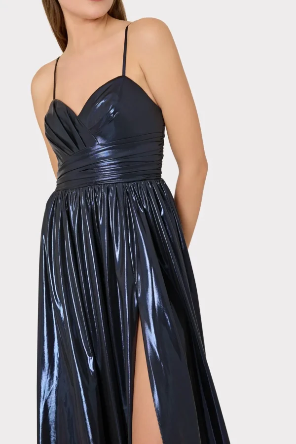 shannon_metallic_dress_2.webp Maxi Dresses-MILLY Shannon Metallic Dress Navy
