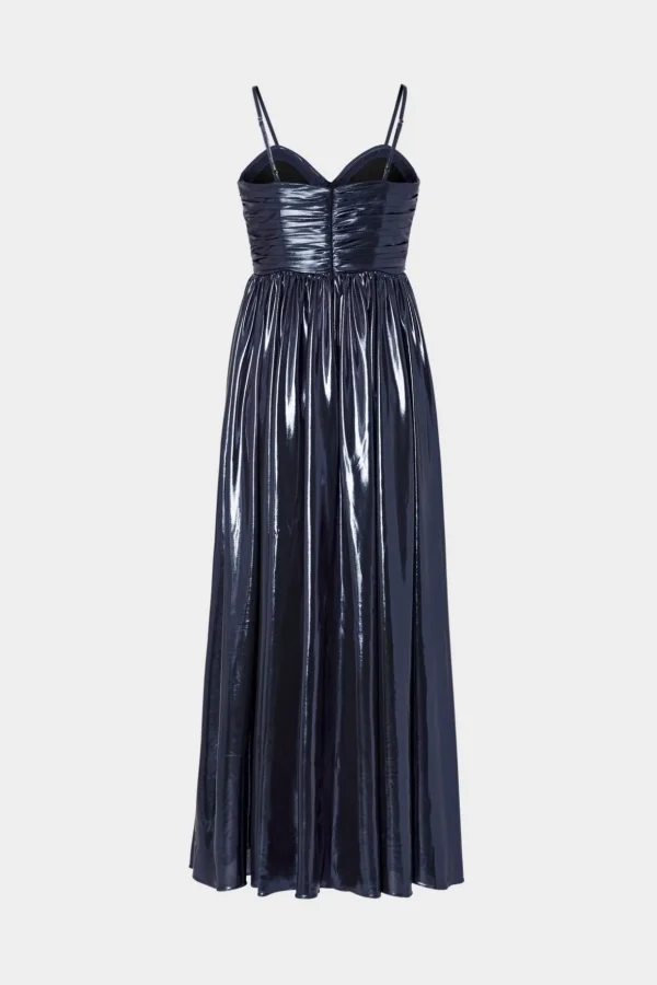 shannon_metallic_dress_3.webp Maxi Dresses-MILLY Shannon Metallic Dress Navy