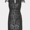 shayna_foiled_lace_dress_0.webp Little Black Dresses-MILLY Shayna Foiled Lace Dress Black