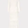 sheer_knit_fit_and_flare__3-2.webp Knit Dresses-MILLY Sheer Knit Fit And Flare Dress Ecru