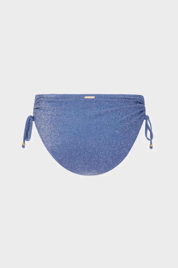 Bikinis-MILLY Shimmer Bikini Bottom Blue