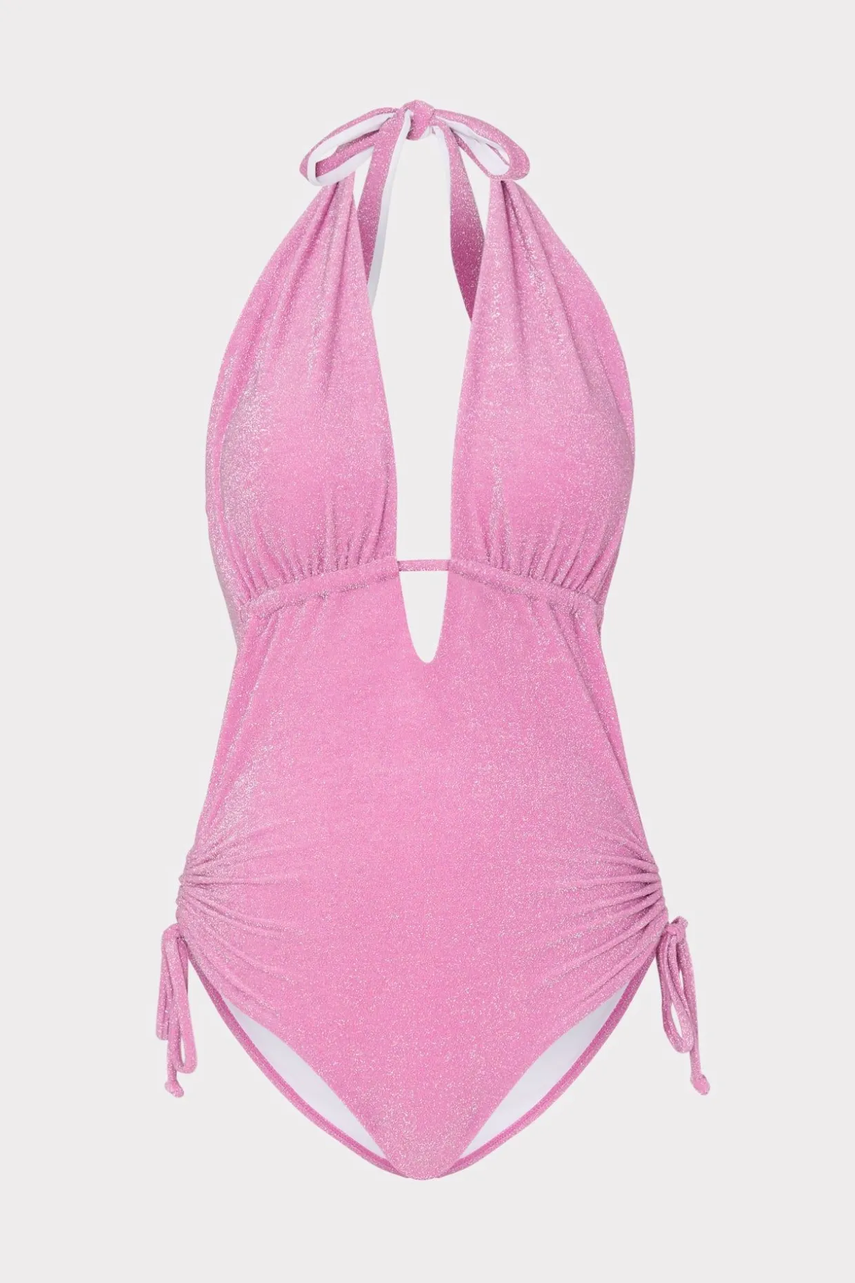 shimmer_halter_one_piece_0-1.webp Jumpsuits & Rompers-MILLY Shimmer Halter One Piece Pink
