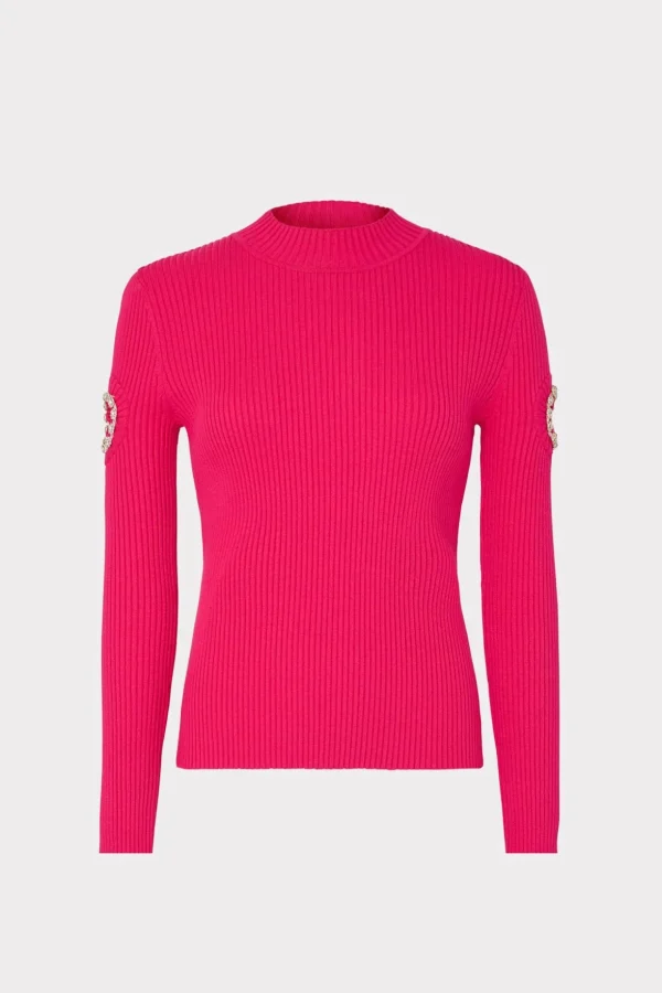 shoulder_cut_out_knit_moc_0-2.webp Tops-MILLY Shoulder Cut Out Knit Mock Neck Milly Pink