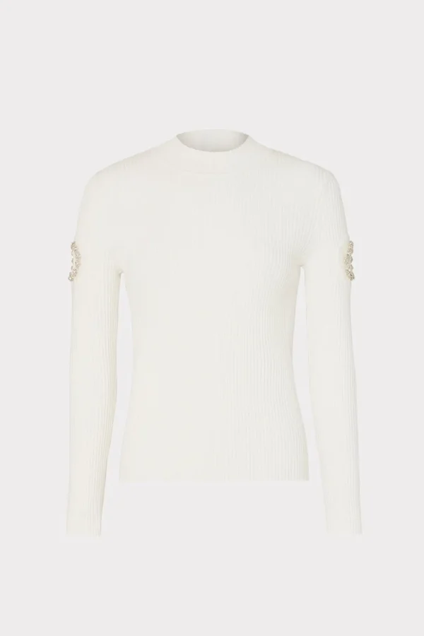 shoulder_cut_out_knit_moc_0-3.webp Tops-MILLY Shoulder Cut Out Knit Mock Neck Ecru