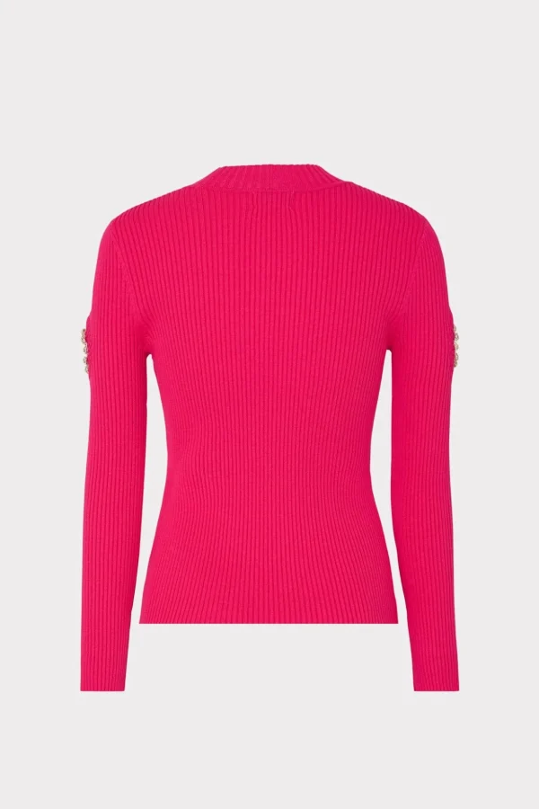 shoulder_cut_out_knit_moc_3-2.webp Tops-MILLY Shoulder Cut Out Knit Mock Neck Milly Pink