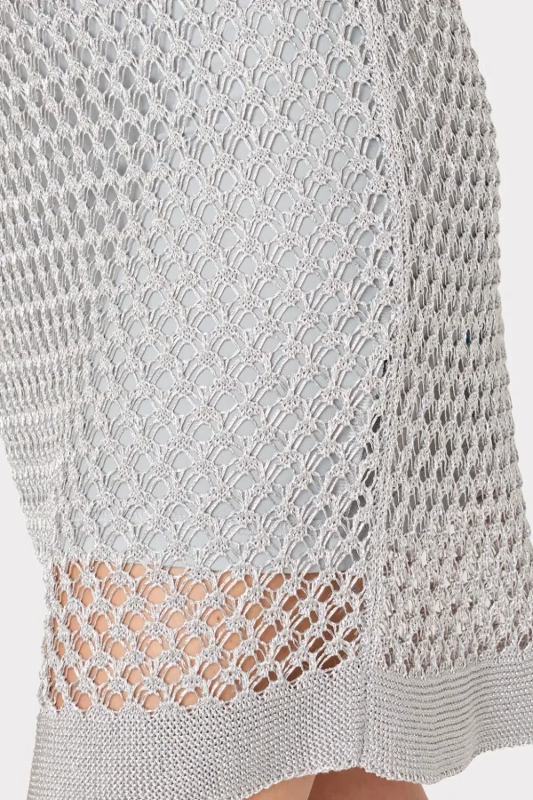 sinclair_metallic_mesh_mi_2-3.webp Knit Dresses-MILLY Sinclair Metallic Mesh Mini Dress Silver