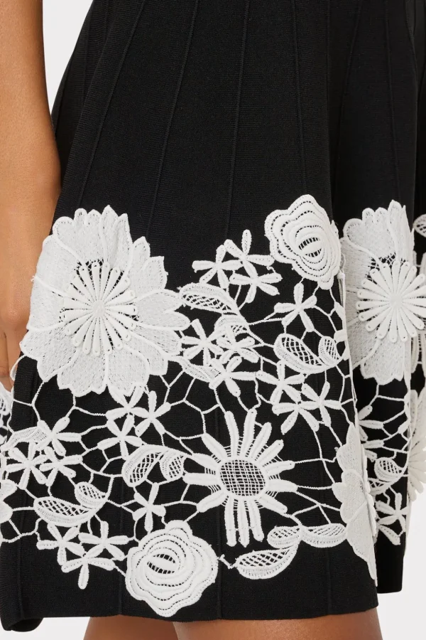 sleeveless_lace_trim_fit__2-5.webp Cocktail Dresses-MILLY Sleeveless Lace Trim Fit And Flare Dress Black/Ecru