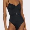 Jumpsuits & Rompers-MILLY Solid Belted One Piece Black