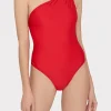 solid_carvico_vita_one_sh_0-1.webp One Piece Swimsuits-MILLY Solid Carvico Vita One Shoulder One Piece Red