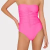 solid_carvico_vita_ruched_1-1.webp Jumpsuits & Rompers-MILLY Solid Carvico Vita Ruched One Piece Pink