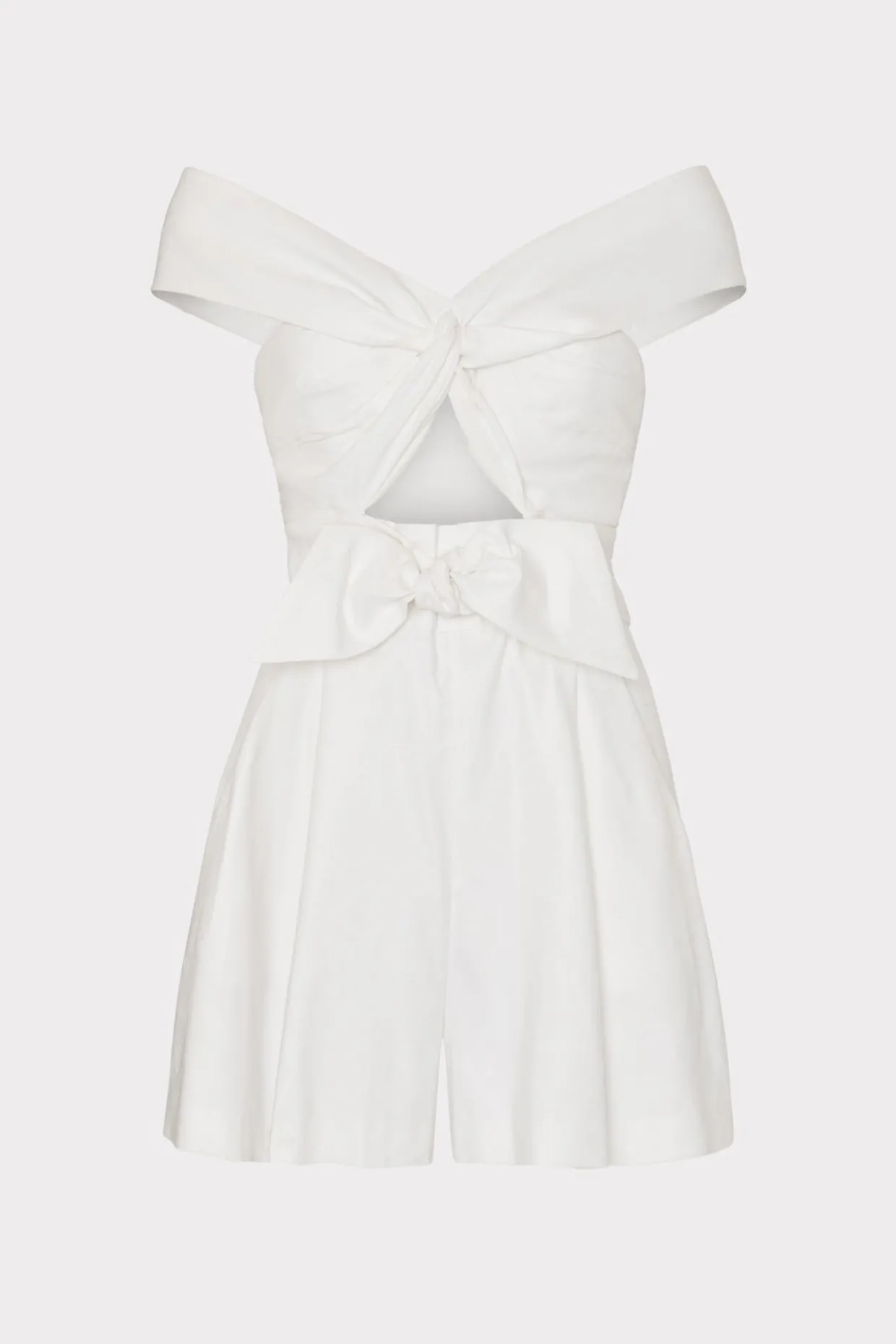 solid_linen_romper_0.webp Jumpsuits & Rompers-MILLY Solid Linen Romper White