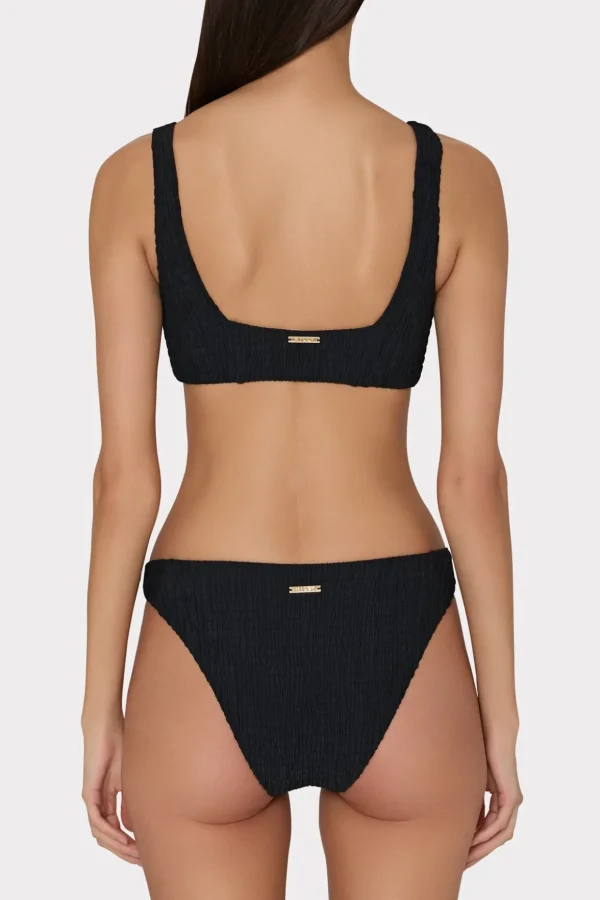 square_neck_bikini_top_wi_2.webp Jumpsuits & Rompers-MILLY Square Neck Bikini Top With Smocking Black