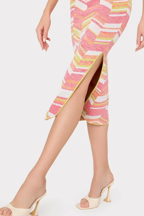 strapless_multicolor_chev_2-1.webp Jumpsuits & Rompers-MILLY Strapless Multicolor Chevron Knit Dress Chartreuse Multi