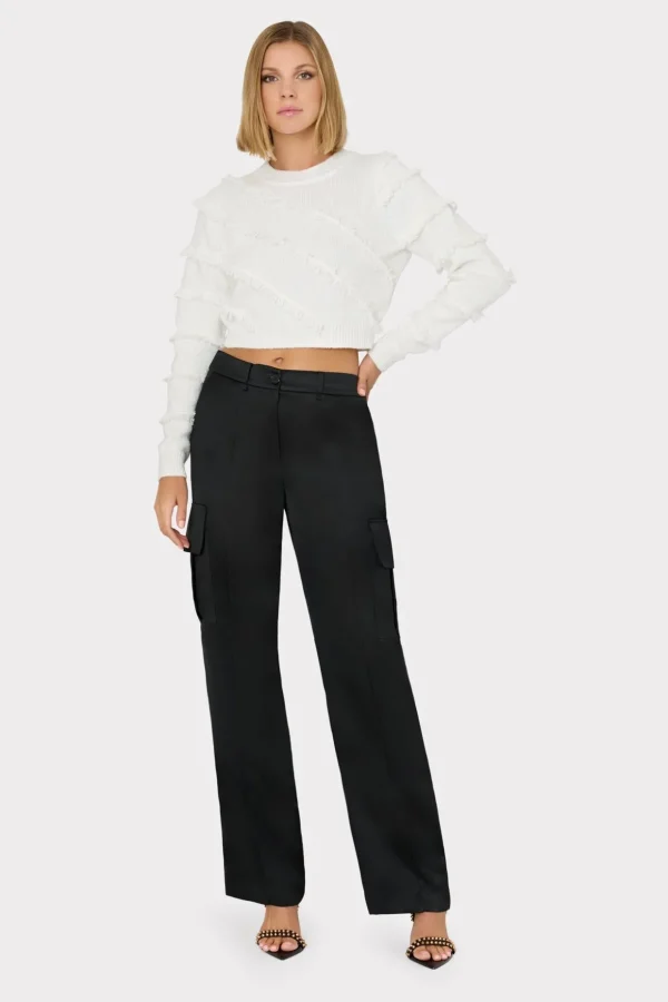 striped_fringe_sweater_1.webp Sweaters & Knits-MILLY Striped Fringe Sweater Ecru