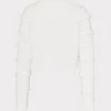 striped_fringe_sweater_3.webp Sweaters & Knits-MILLY Striped Fringe Sweater Ecru