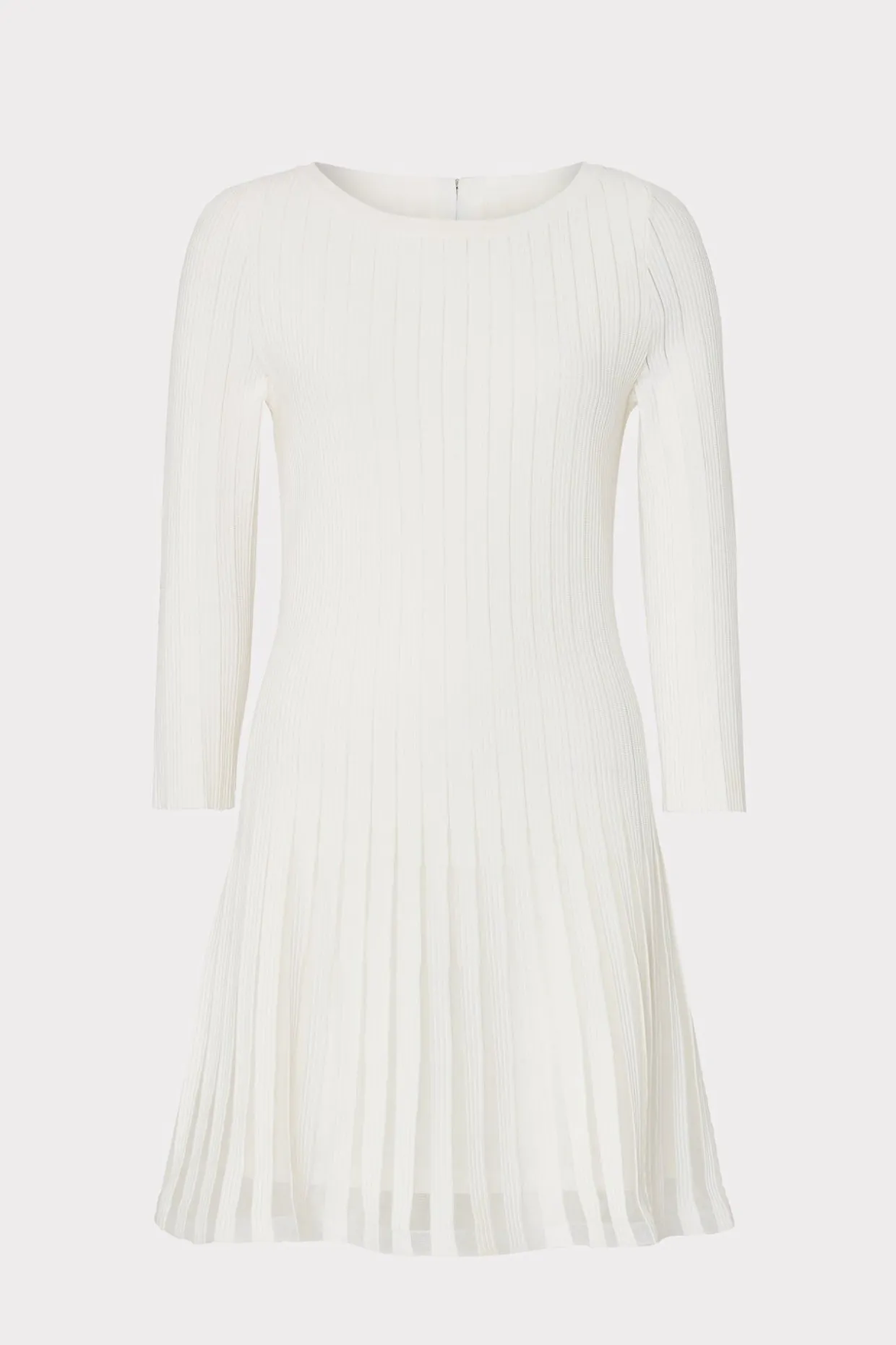 Jumpsuits & Rompers-MILLY Tabitha Sheer Godet Mini Dress Ecru