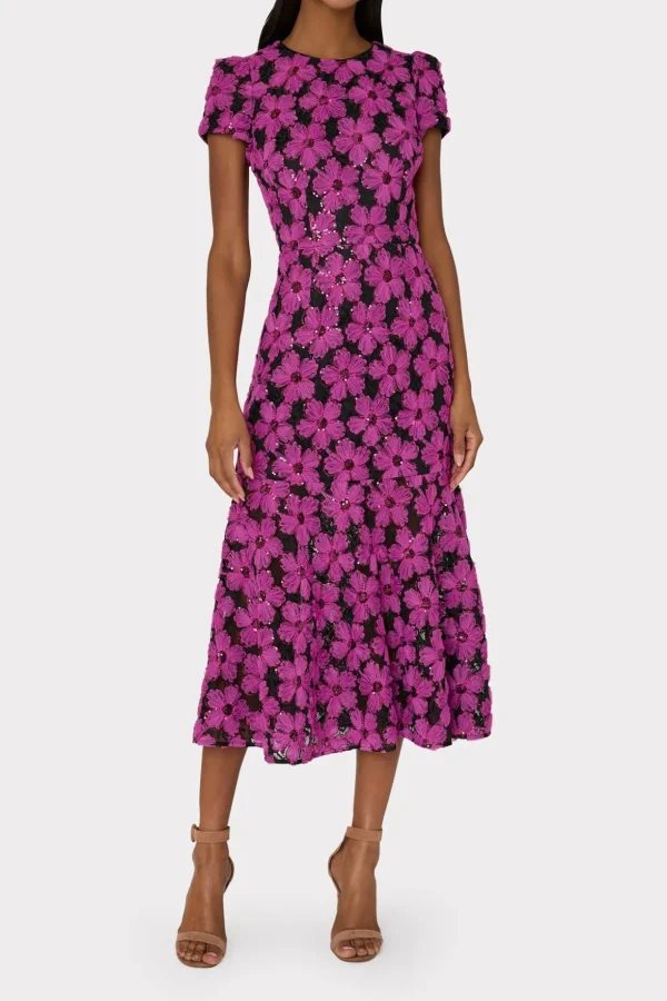 tahlia_tulle_embroidery_d_1.webp Jumpsuits & Rompers-MILLY Tahlia Tulle Embroidery Dress Pink/Black