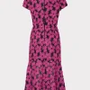 Pink Dresses-MILLY Tahlia Tulle Embroidery Dress Pink/Black