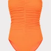 textured_ruched_one_piece_0-5.webp Jumpsuits & Rompers-MILLY Textured Ruched One Piece Neon Orange