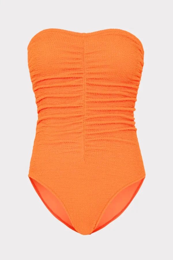 textured_ruched_one_piece_0-5.webp Jumpsuits & Rompers-MILLY Textured Ruched One Piece Neon Orange