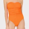 textured_ruched_one_piece_1-5.webp Jumpsuits & Rompers-MILLY Textured Ruched One Piece Neon Orange