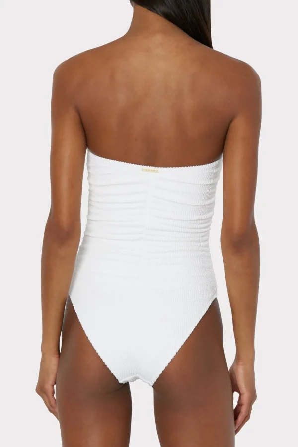 textured_ruched_one_piece_2-2.webp Jumpsuits & Rompers-MILLY Textured Ruched One Piece White