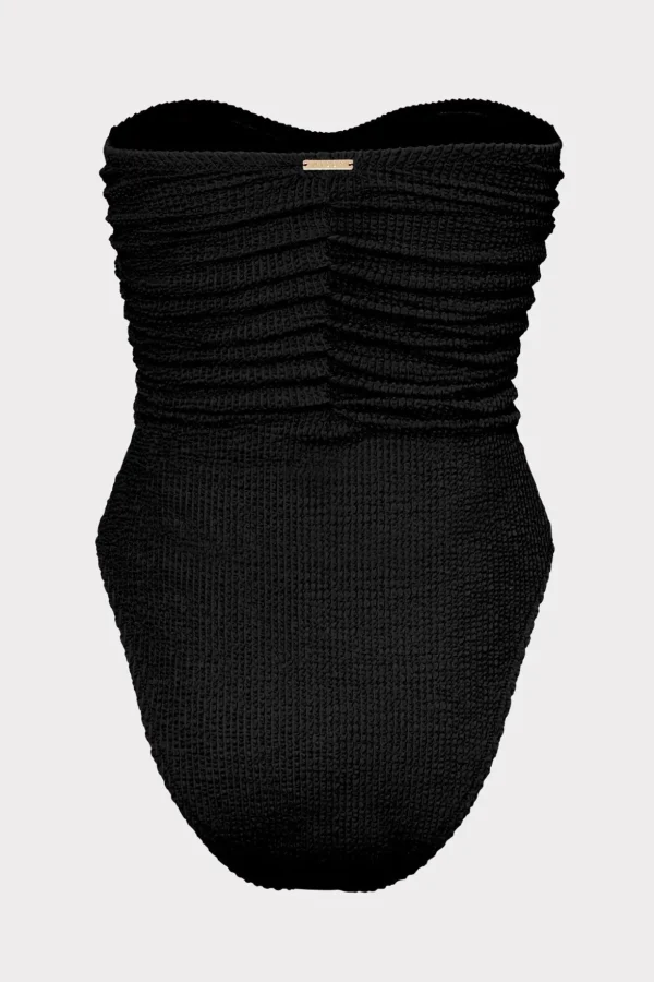 textured_ruched_one_piece_3-1.webp One Piece Swimsuits-MILLY Textured Ruched One Piece Black