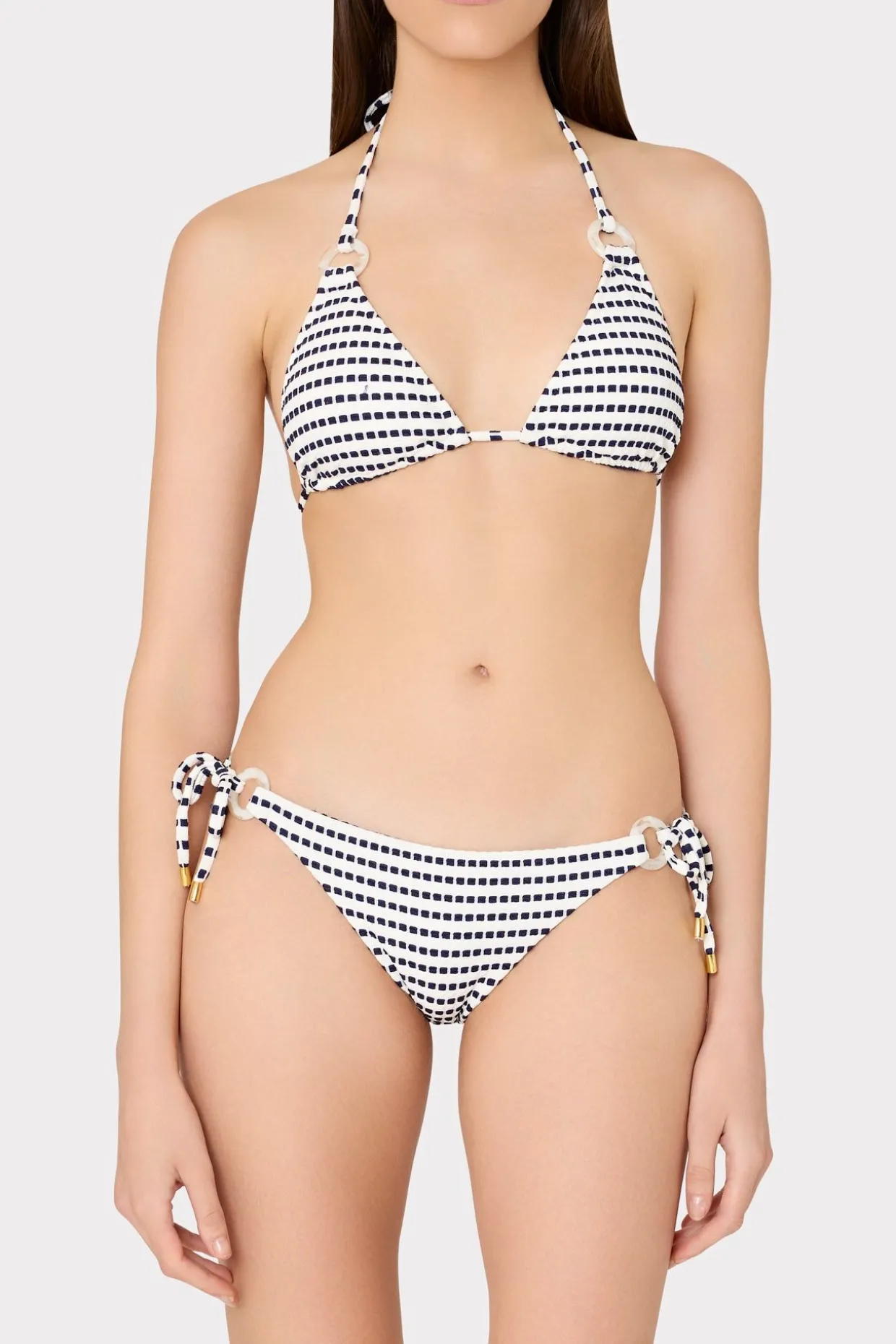 textured_stripe_ring_tria_0.webp Bikinis-MILLY Textured Stripe Ring Triangle Bikini Top Navy