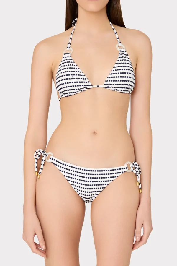 textured_stripe_ring_tria_1-1.webp Jumpsuits & Rompers-MILLY Textured Stripe Ring Triangle Bikini Top Navy